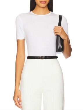 Ripley Rader Modal Jersey Fitted T-shirt in White Size 1